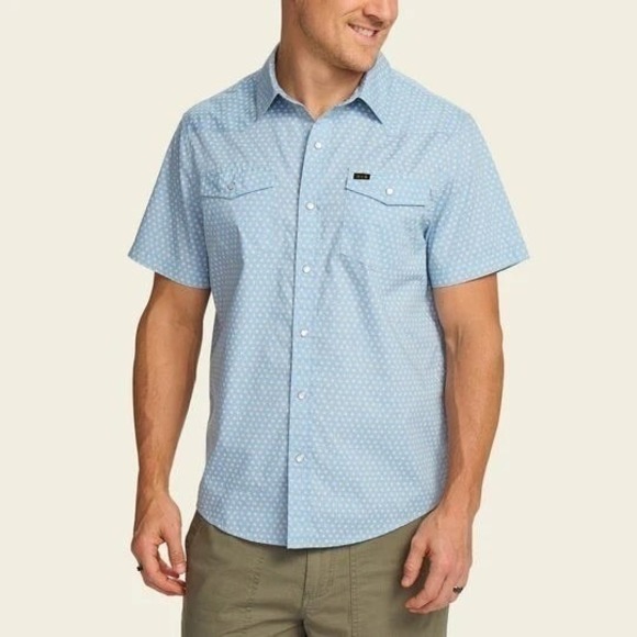 Howler Brothers Other - Howler Brothers Mens H Bar B SnapShirt Lockhart Floral Pool Blue Large NWT